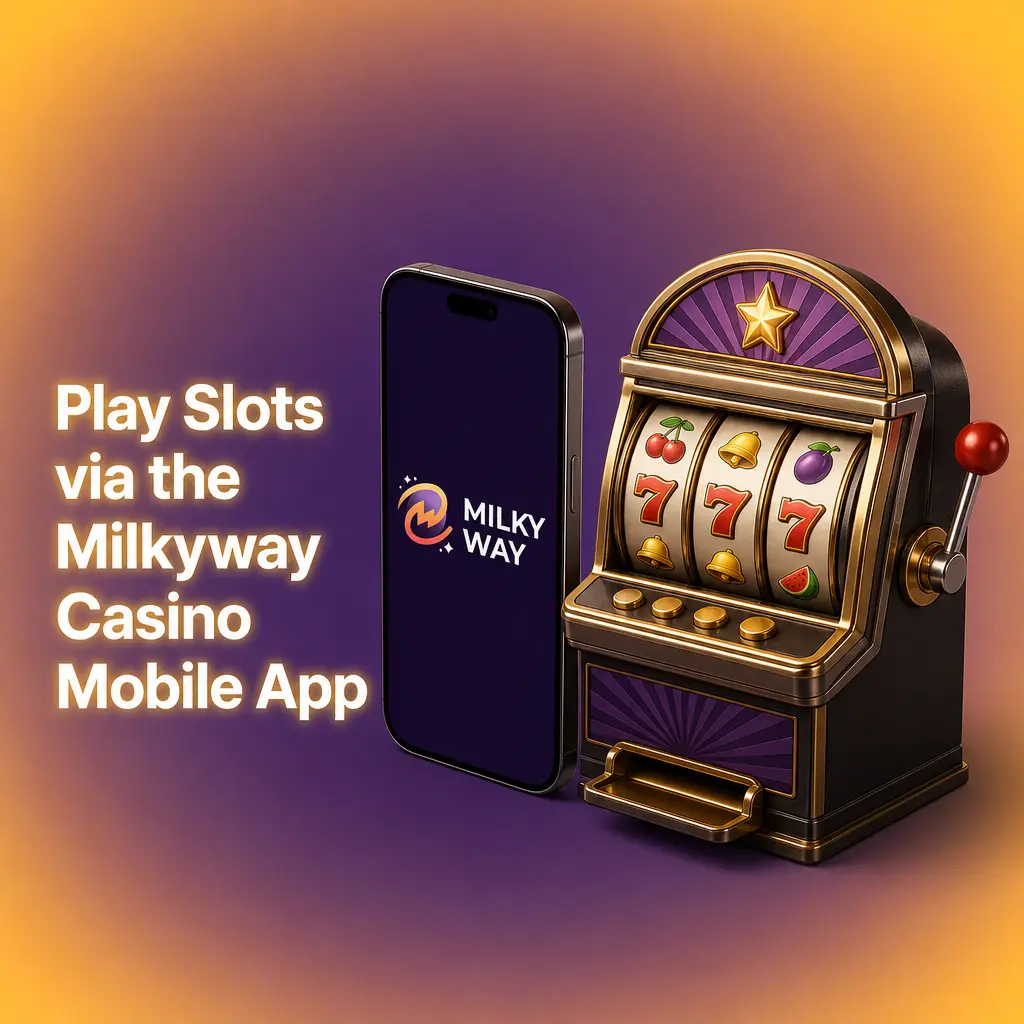 Milkyway Casino mobile app interface showing slot games, lobby, and touch-friendly navigation on a smartphone screen.