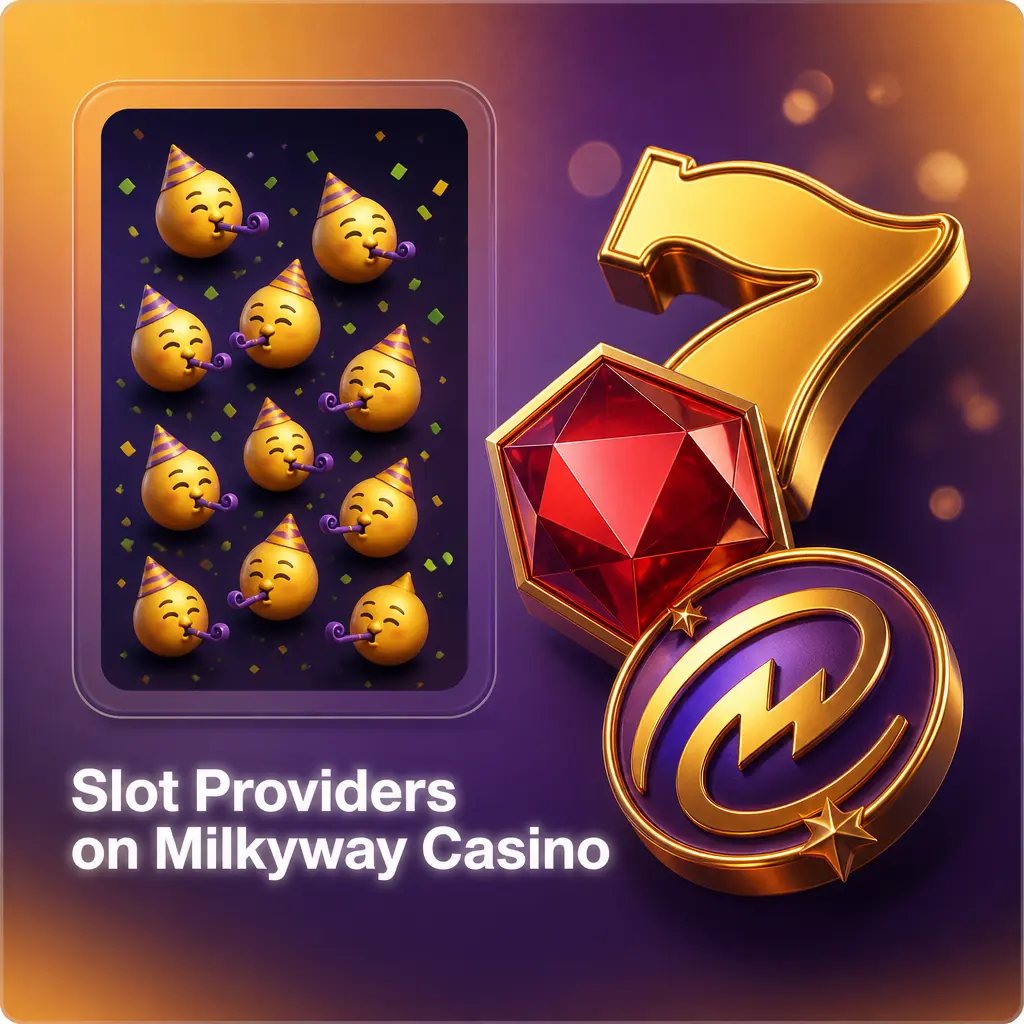 Slot providers at Milkyway Casino, featuring Pragmatic Play, Play'n GO, NetEnt, Nolimit City, Push Gaming, Relax Gaming and Hacksaw Gaming.