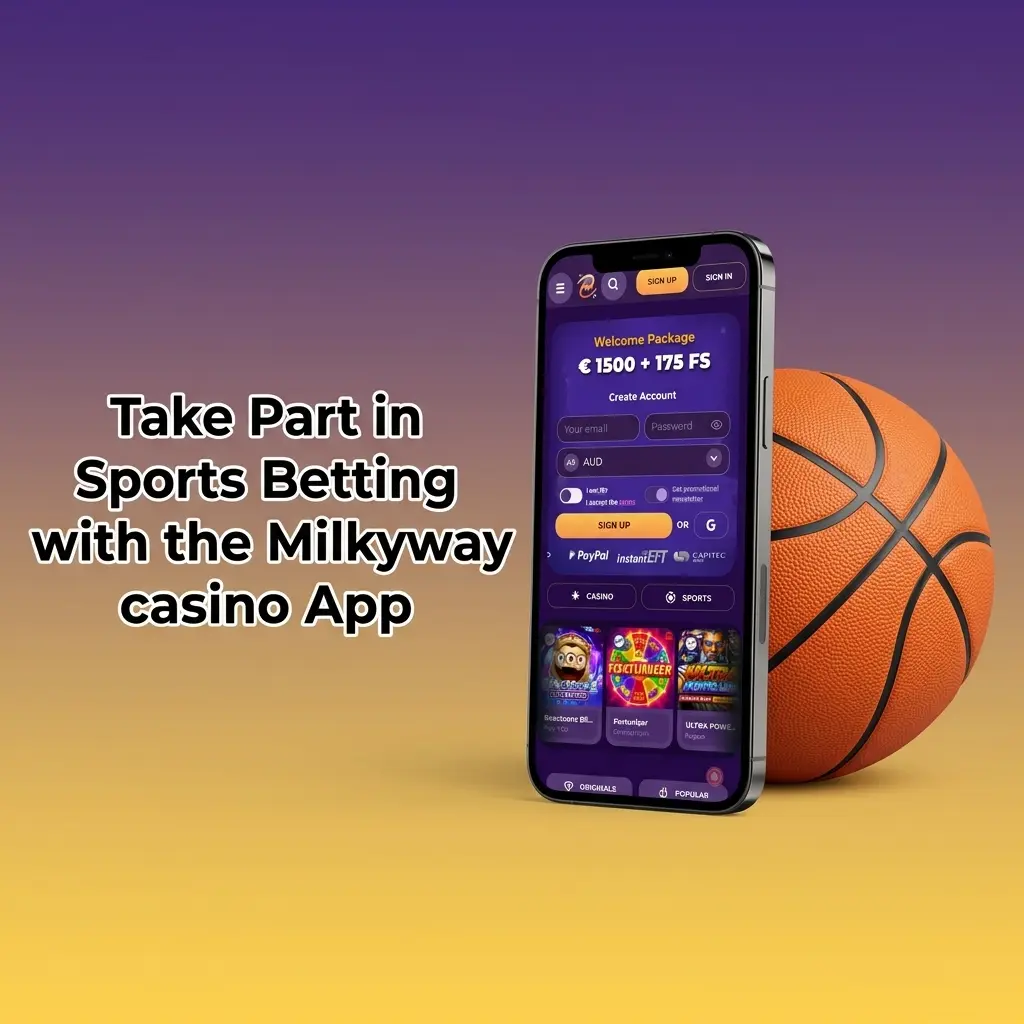 Milkyway casino app sportsbook showing live betting, odds and bet slip for Australian sports fans